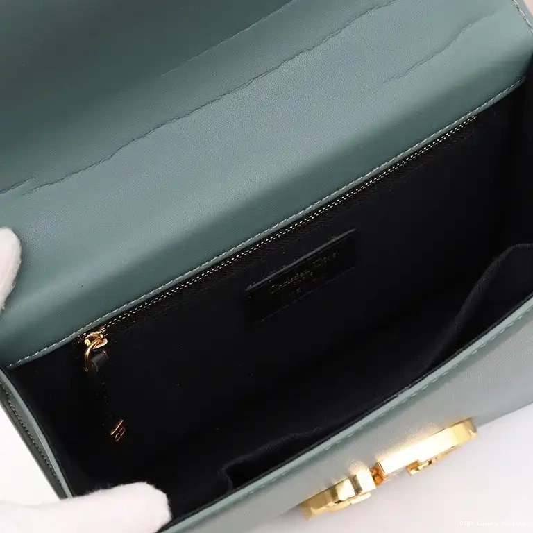 Cheap Bag 30 Calfskin Box Blue Dior Montaigne 0425 Luxury